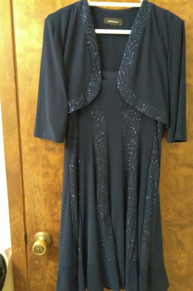 Coctail dress and jacket.. navy